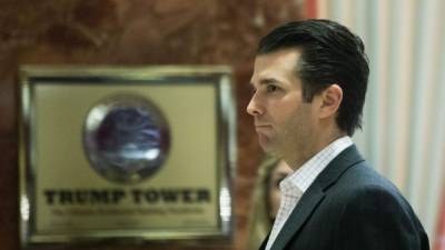 Trump Jr. admitió haber pedido información que dañara a Clinton a una abogada rusa. AFP.