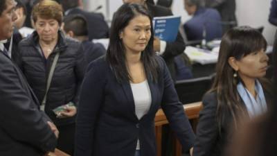 Keiko Fujimori enfrenta un proceso judicial por supuestamente haber recibido sobornos de Odebrecht durante su campaña presidencial./AFP.