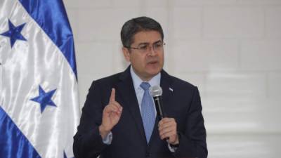 El presidente de Honduras, Juan Orlando Hernández.