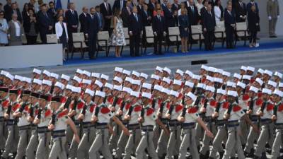 Trump fue invitado al desfile del Día de la Bastilla en Francia y ahora quiere imitar a Macron para demostrar el 'poderío militar' estadounidense. //AFP.