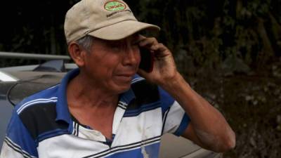 Don Concepción García perdió a su familia en la tragedia del volcán en Guatemala./EFE.