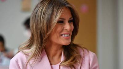 La primera dama de EEUU, Melania Trump, también se unió a conmemorar el día de San Valentín.