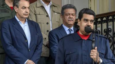 Nicolás Maduro y el expresidente español José Luis Rodríguez Zapatero.