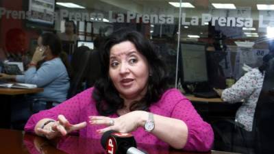 La ministra de Salud, Yolani Batres, dialogó con LA PRENSA sobre la crisis en el hospital Mario Rivas de San Pedro Sula.