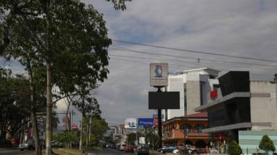 Zona comercial en San Pedro Sula.
