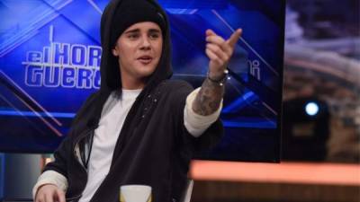 Justin Bieber durante su visita en 'El Hormiguero'.