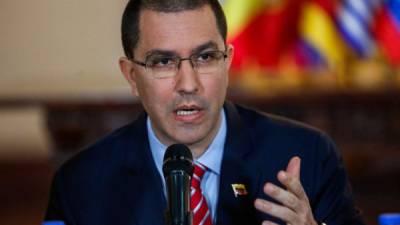 Canciller de Venezuela, Jorge Arreaza. EFE.