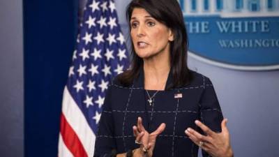 La embajadora de EEUU ante la ONU, Haley recalcó que su país tiene programas generosos de asilo y refugiados, y que estos son los canales apropiados para la migración.