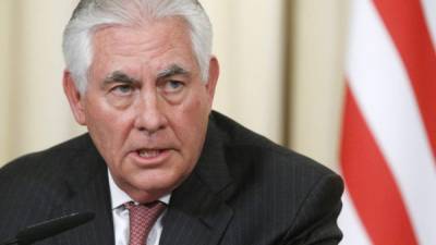 Rex Tillerson expresó la preocupación de EUA por la crisis en Venezuela.