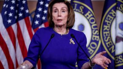 Nancy Pelosi, presidenta de la Cámara de Representantes. EFE/Archivo