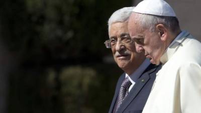 El presidente de la Autoridad Nacional Palestina, Mahmud Abás, pidió al papa Francisco que participe en la solución del conflicto con Israel.