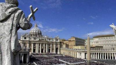 Plaza de San Pedro en el Vaticano.