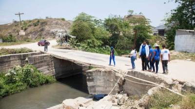 El puente o caja puente que conduce a Nueva Esperanza es uno de los más dañados y se dará una orden de cierre, informaron los profesionales que lo inspeccionaron.