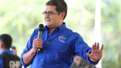 El presidente de Honduras, Juan Orlando Hernández.