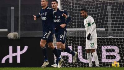 CR7 marcó el tercer gol definitivo en la victoria de la Juventus ante Sassuolo.