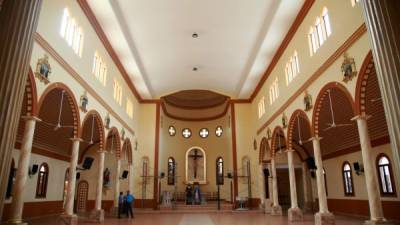 Los trabajos de reparación del interior de la iglesia San Isidro se lograron culminar luego de trabajos de doble jornada.