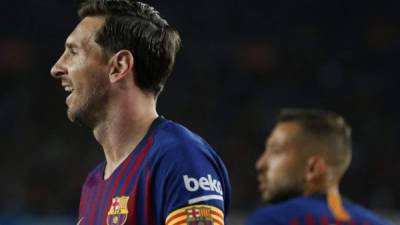Lionel Messi no puede creer lo que ocurre en el Camp Nou. FOTO AFP-Pau Barrena
