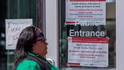 El informe del gobierno señala que los mayores incrementos en los pedidos de las prestaciones por desempleo ocurrieron en de California, Texas, Georgia y Nueva York. Foto: EFE