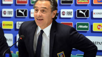 El técnico de la selección de Italia, Cesare Prandelli.