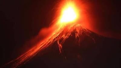 El volcán guatemalteco de Fuego en Alotenango, Sacatepéquez (Guatemala). EFE/Archivo