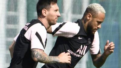 Lionel Messi hará pareja en el ataque del PSG con Neymar. Foto AFP.