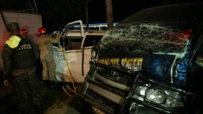 El accidente donde fallecieron las tres mujeres ocurrió la noche del sábado en la entrada principal a la colonia Chamelecón.