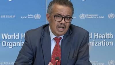 El director general de la Organización Mundial de la Salud (OMS), Tedros Adhanom Ghebreyesus. Foto: AFP