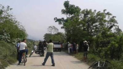 El cuerpo de Rood Padilla fue encontrado en una calle de la colonia García en Choloma.