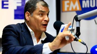 Rafael Correa, expresidente de Ecuador. EFE/Archivo