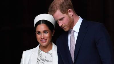 Meghan Markle y el príncipe Harry a su salida de la Abadía de Westminster tras la ceremonia del Día de la Commonwealth este 11 de marzo de 2019. Ben STANSALL / AFP.