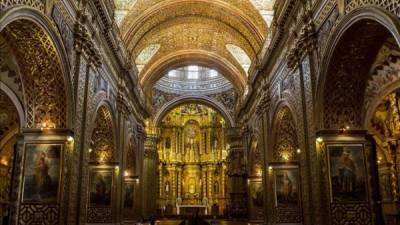 Vista de la Iglesia de la Compañía de Jesús este 29 de junio del 2015, la cual visitará el Papa Francisco. Foto EFE