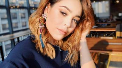 Danna Paola promociona la nueva temporada de 'Élite'.