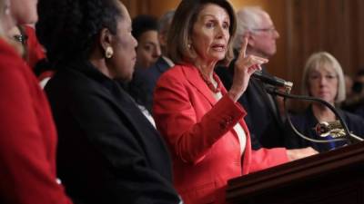 La presidenta de la Cámara de Representantes, Nancy Pelosi. Foto: AFP