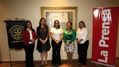 Ana Álvarez, Ruth Marie Sabillón, Ena Interiano, Santa Euceda y Bessy Soto.