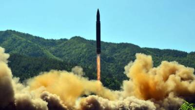 Estados Unidos confirmó ayer que Pyongyang lanzó un misil intercontinental. AFP.