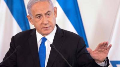Netanyahu reunió a los embajadores en Israel para mostrar evidencias contra Hamás y detalles de la ofensiva terrestre y aérea./AFP.
