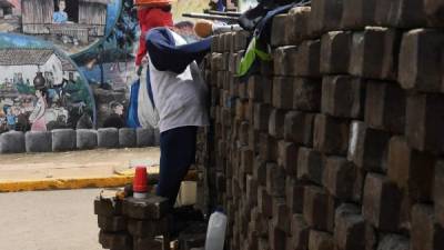 Vista de una barricada en Managua (Nicaragua). Foto: AFP