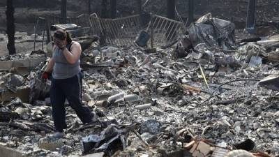 Miles de personas perdieron todas sus pertenencias durante los intensos incendios que han afectado a Califronia.