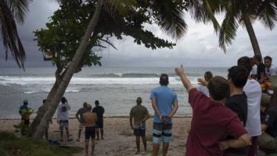 Varios modelos prevén que Dorian se podría fortalecer y llegar incluso a huracán de categoría 2. Fotos: AFP