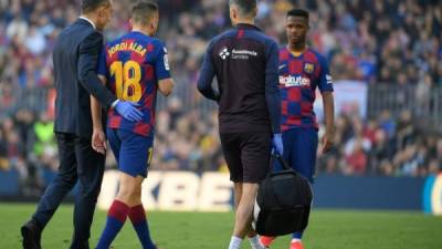 Jordi Aba se lesionó en la primera parte del duelo entre Barcelona vs Getafe.