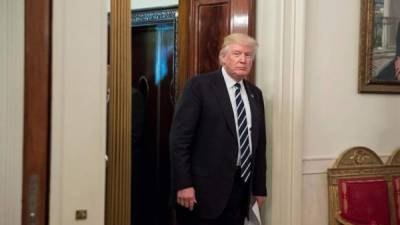 El presidente de los Estados Unidos, Donald J. Trump, ayer jueves en la Casa Blanca, en Washington, DC, EUA. EFE