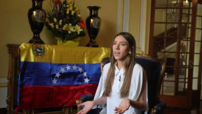 Fabiana Rosales, esposa del presidente de la Asamblea Nacional de Venezuela y líder opositor, Juan Guaidó. EFE/ Ernesto Arias