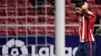 Luis Suárez lamentó la derrota del Atlético de Madrid ante Levante.