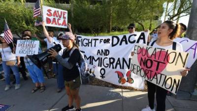 Manifestación de apoyo al DACA en Las Vegas, Nevada.