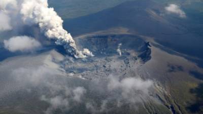 Volcán de Shinmoedake.