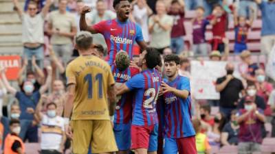 Ansu Fati es el nuevo 10 del FC Barcelona y en su regreso se lució con un golazo.