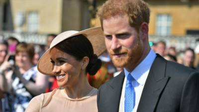 La duquesa de Sussex estuvo presente en la fiesta del 70 cumpleaños del Príncipe Carlos en el Palacio de Buckingham.