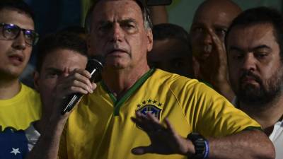 Bolsonaro participó en un evento de campaña de su partido el fin de semana en Río de Janeiro.