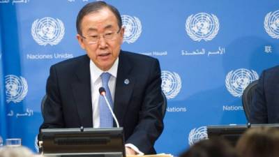 El secretario general de la ONU, Ban Ki-moon.