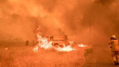 2017 fue el año en el que California vio los mayores daños ocasionados por incendios. AFP